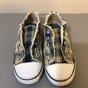 Mini Boden Laceless Canvas Pull Ons Size 28 (10)